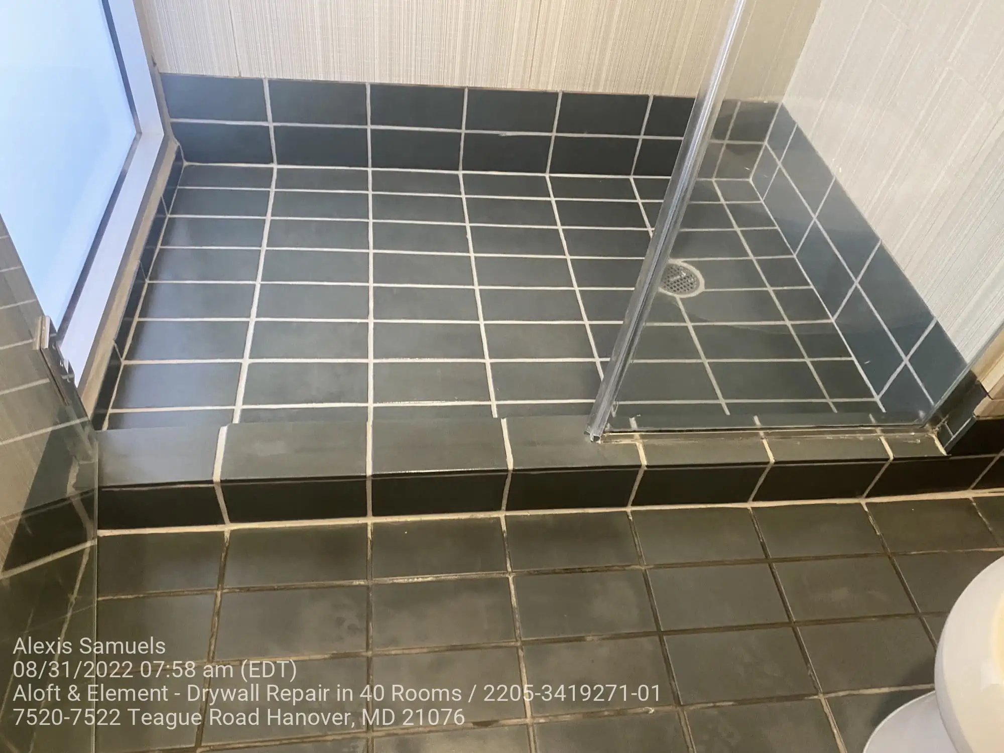 Shower Grout Replacement at Aloft & Element