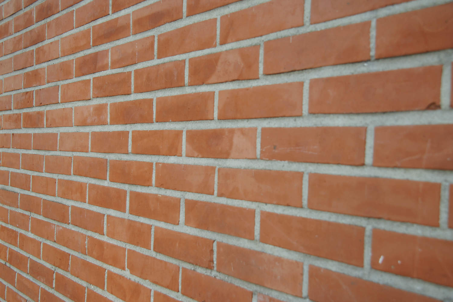 Red brick wall.