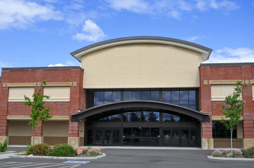 Front of office building - commercial window maintenance is necessary