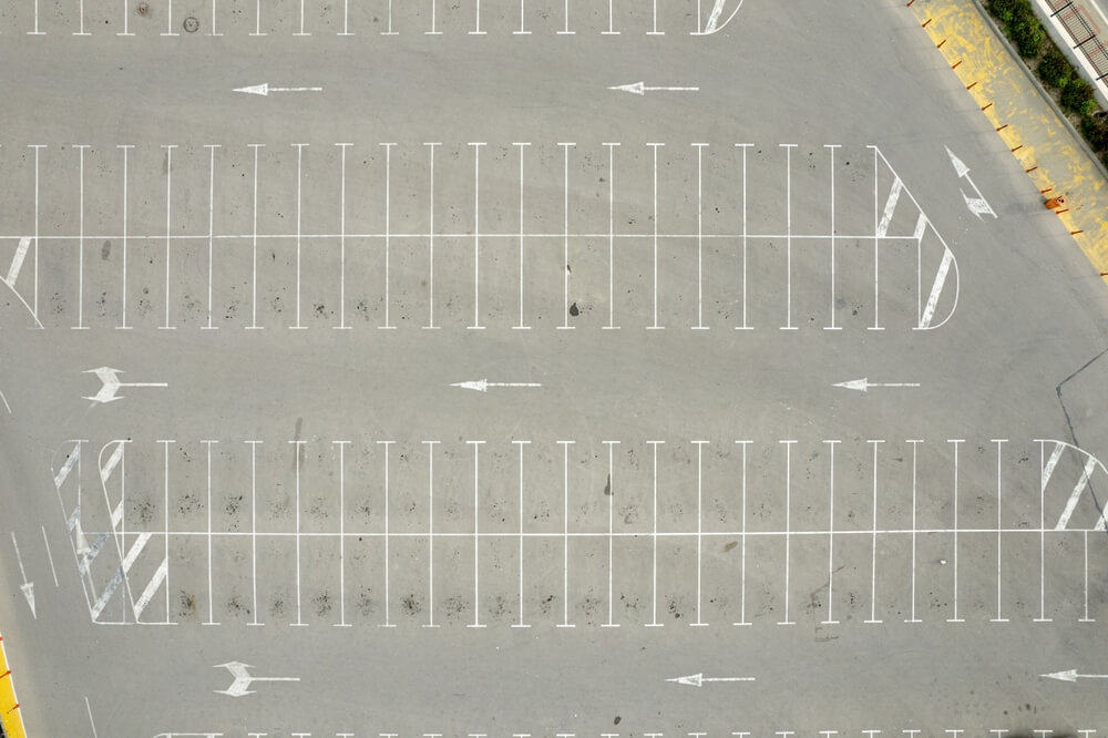 Clearly marked parking lots improves the traffic flow and makes for safer driving conditions.