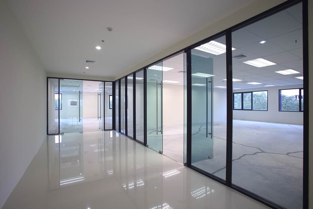 A recently upgraded commercial office space